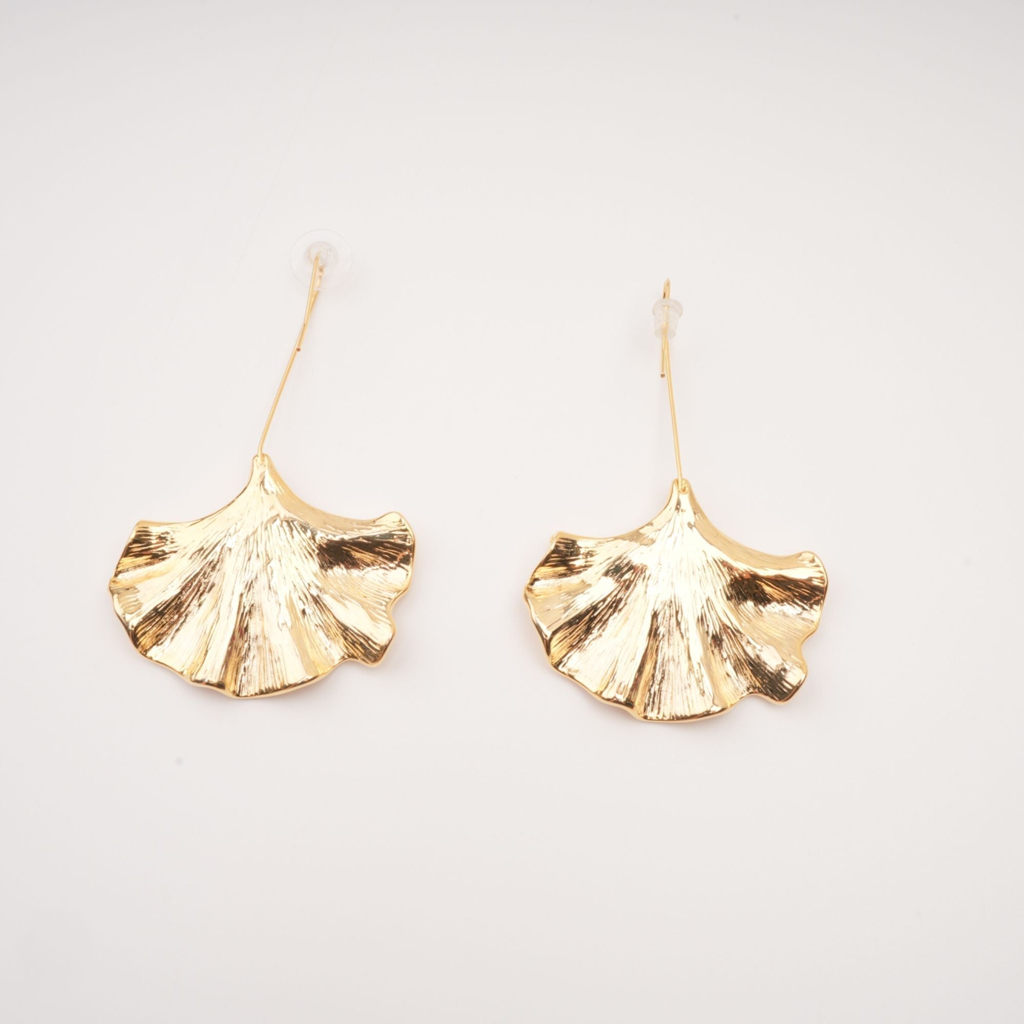 Juliet Gold Ginkgo Leaf Drop Earrings, Cuavan
