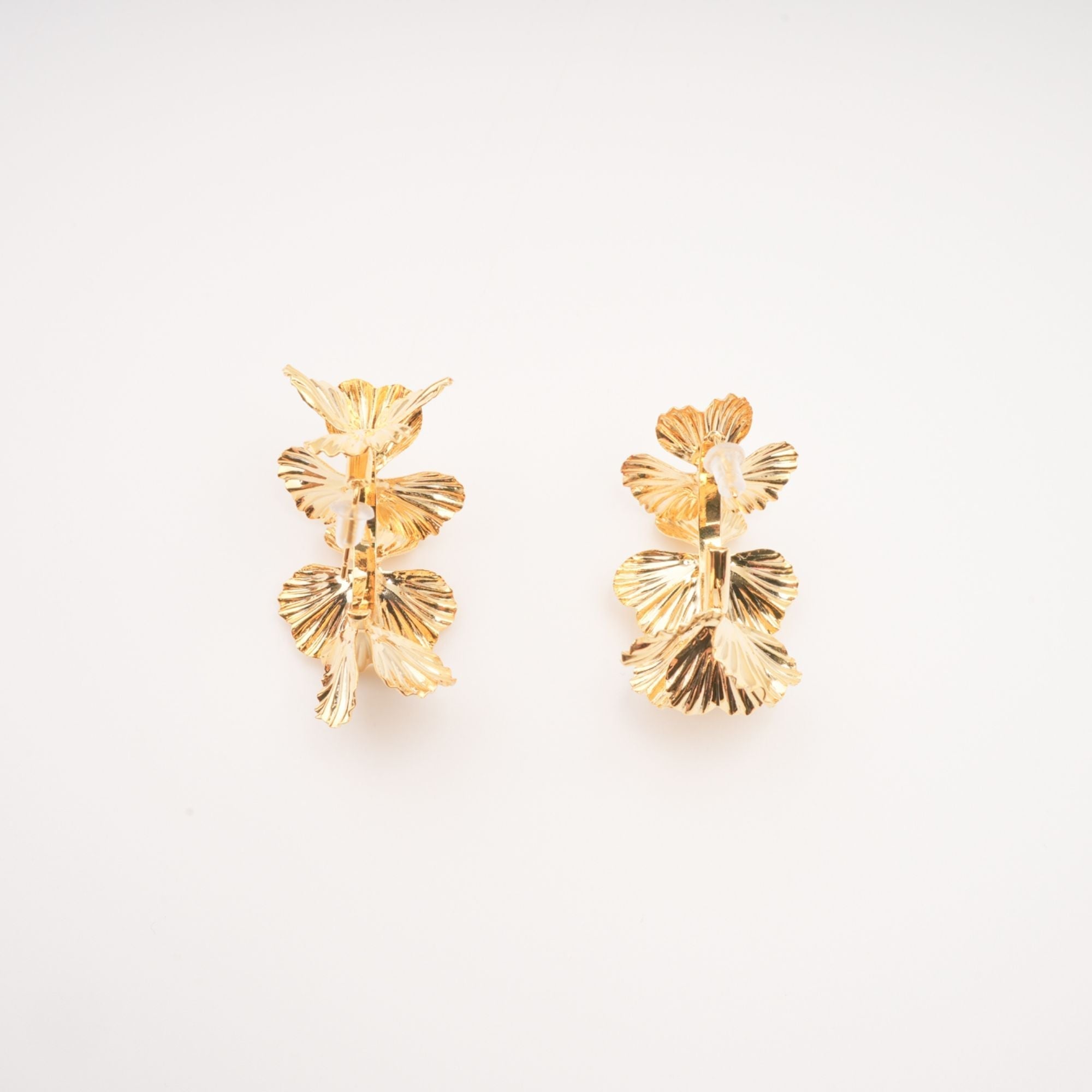 Lola Gold Faux-Flower Earrings, Cuavan