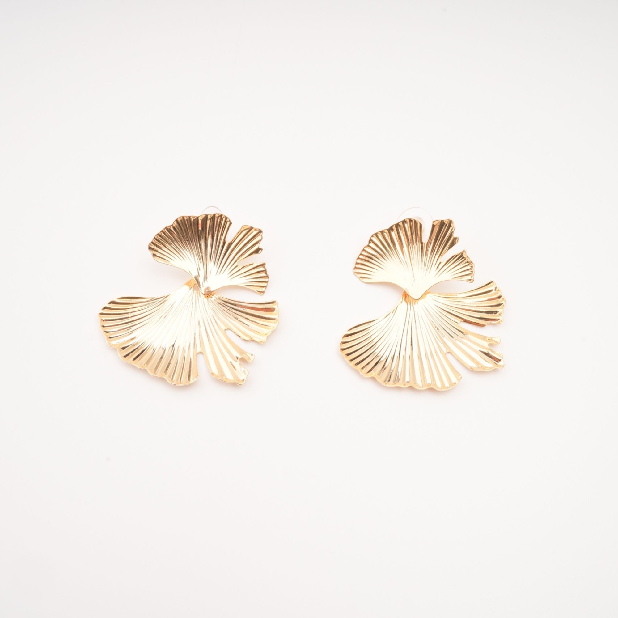 Adriana Ginkgo Leaf Earrings, Cuavan