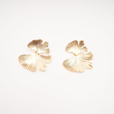 Adriana Ginkgo Leaf Earrings, Cuavan