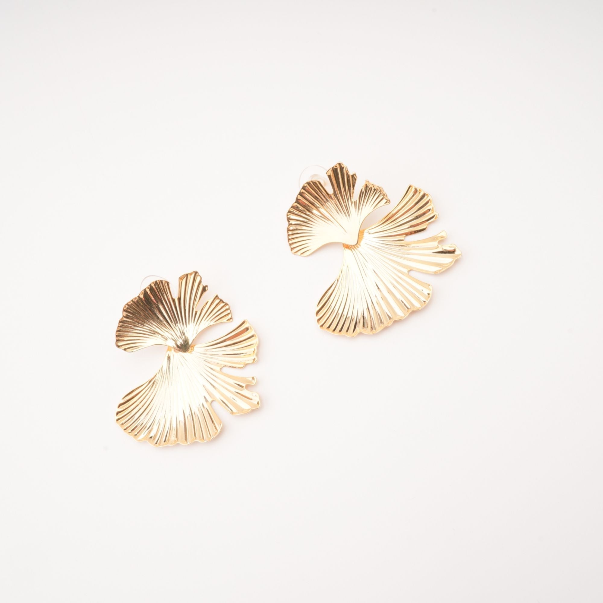 Adriana Ginkgo Leaf Earrings, Cuavan