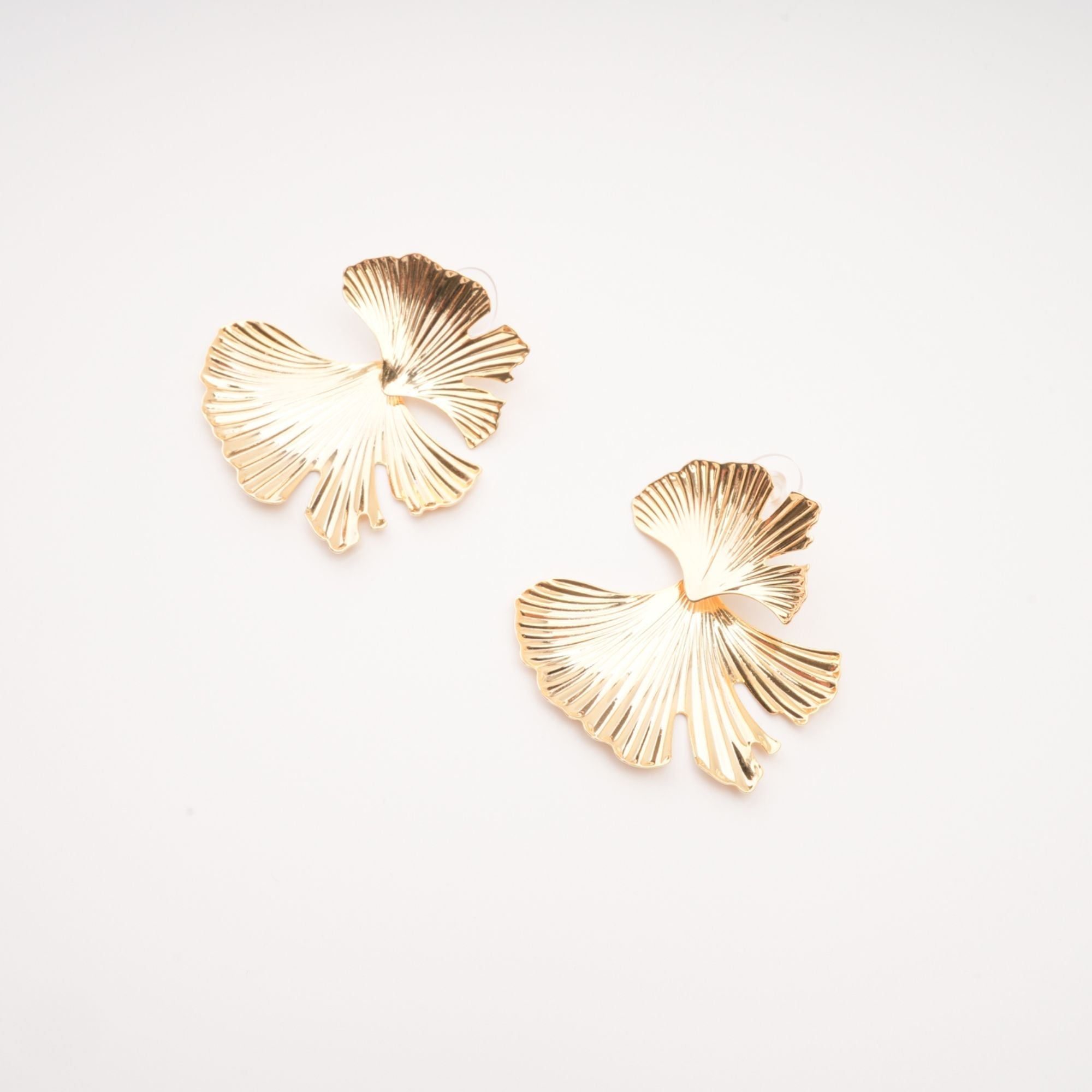 Adriana Ginkgo Leaf Earrings, Cuavan