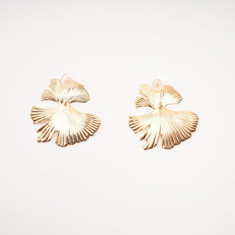 Adriana Ginkgo Leaf Earrings, Cuavan