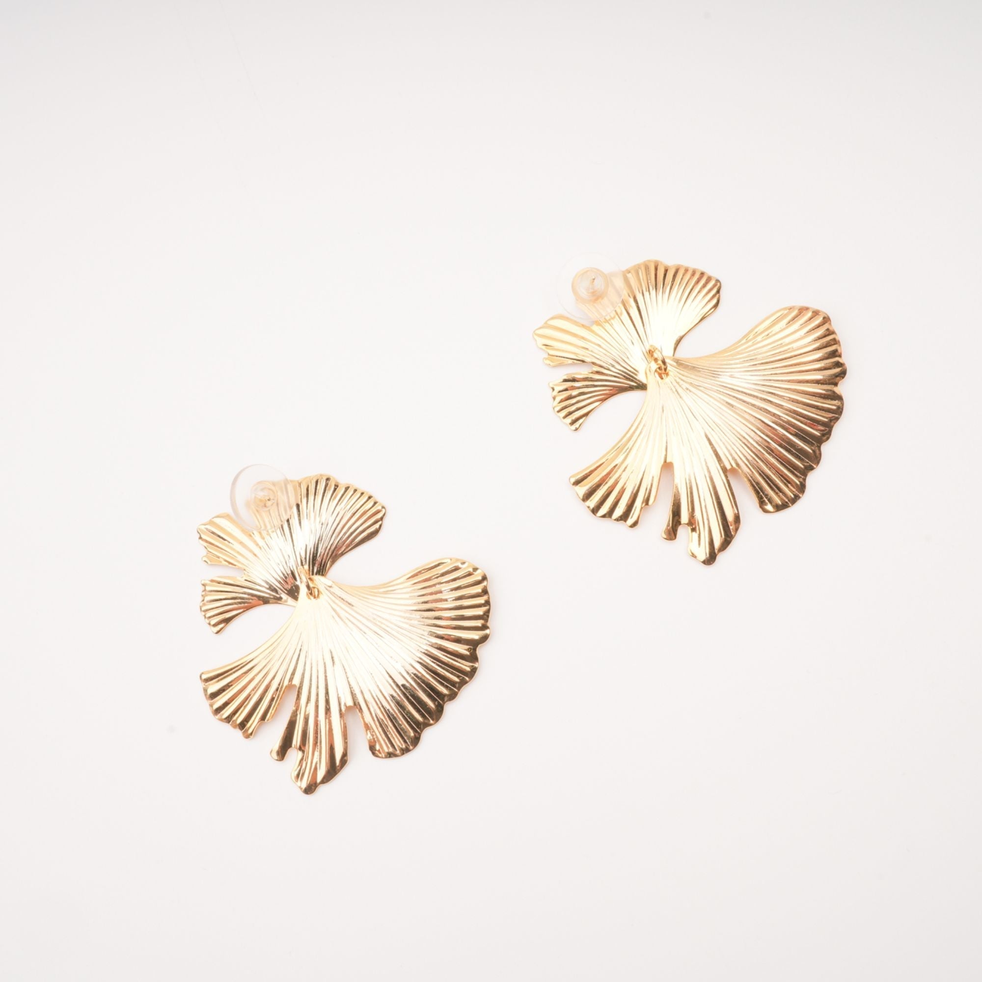 Adriana Ginkgo Leaf Earrings, Cuavan