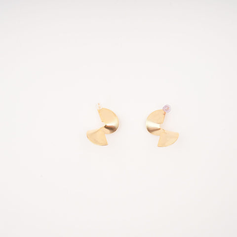 Twisted Gold-Plated Stud Earrings