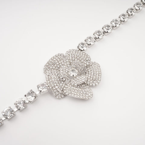 Aimée Faux-Flower Crystal Necklace