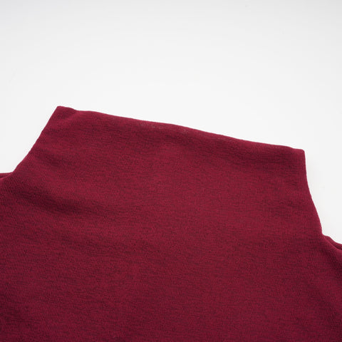 Camille Ruched Flap-Detail Midi Dress — Wine Red