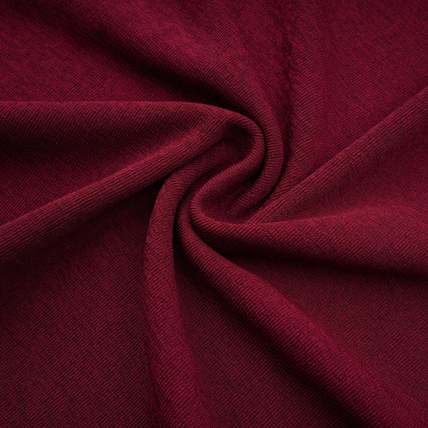 Camille Ruched Flap-Detail Midi Dress — Wine Red