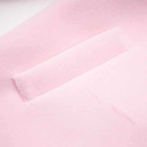 Louisette Faux-Fur Cuff Coat — Pink