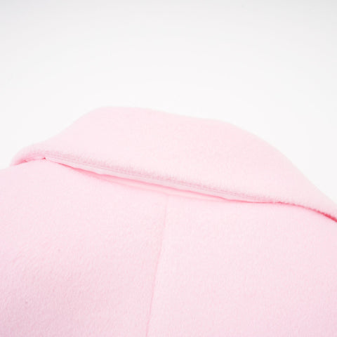Louisette Faux-Fur Cuff Coat — Pink