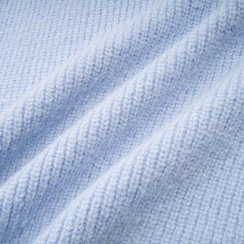 Chantal Knit Blouse and Skirt Set — Blue