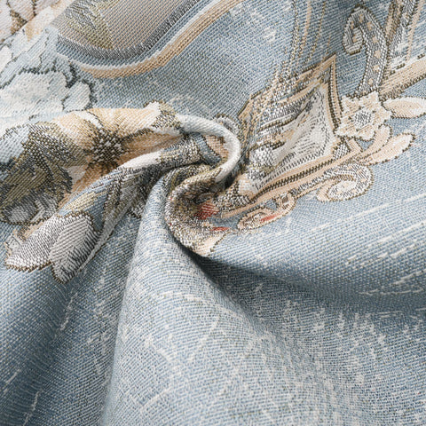 Aliénor Embroidered Mini Dress — Blue