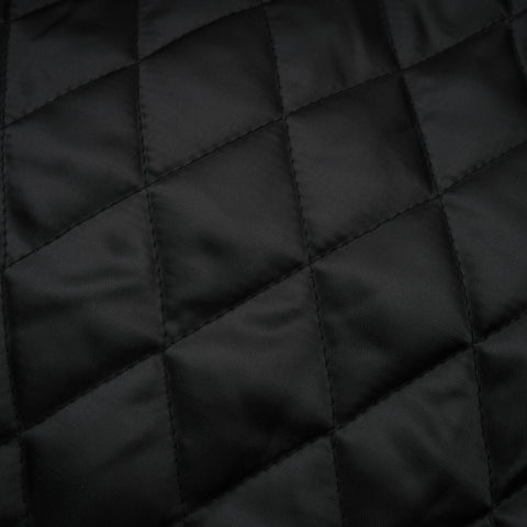 Virginie Quilted Leatherette Jacket — Black