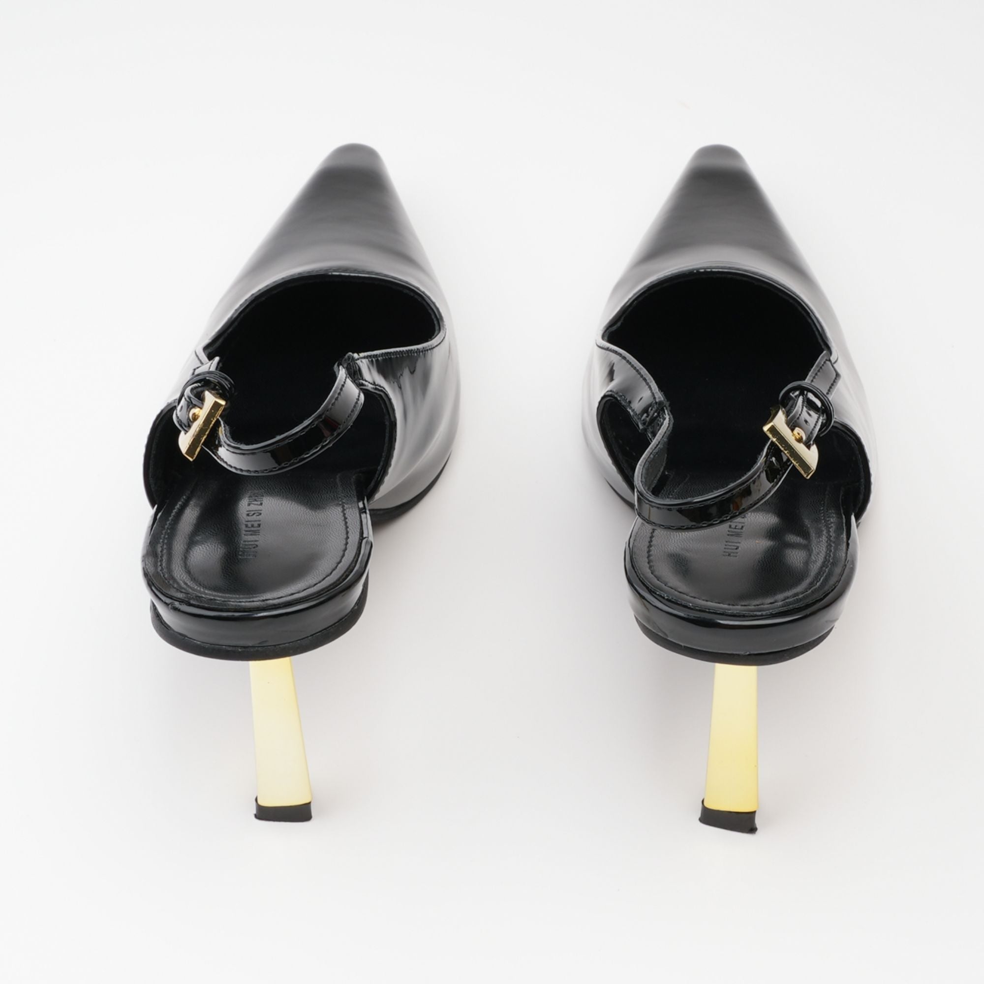 Éva Black Pointed-Toe Heels, Cuavan