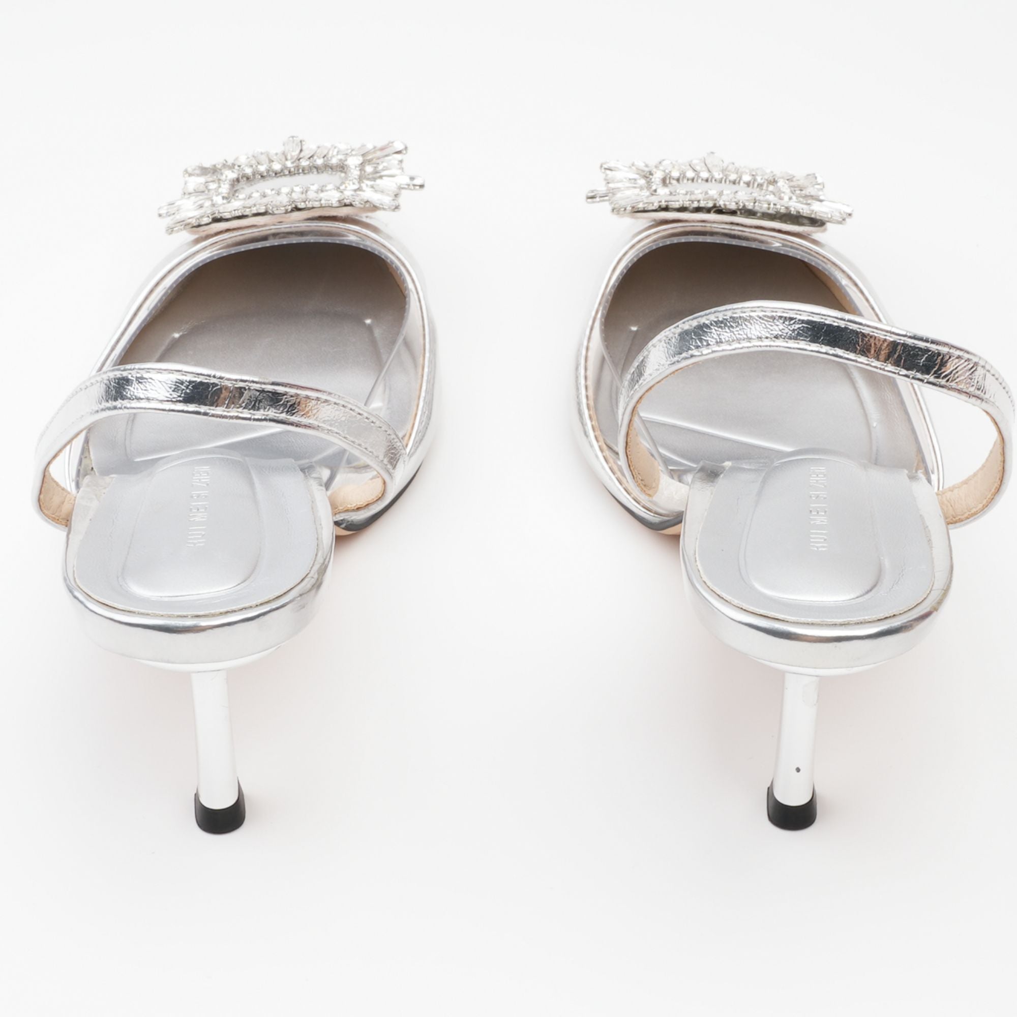 Kate Crystal Slingback Heels, Cuavan
