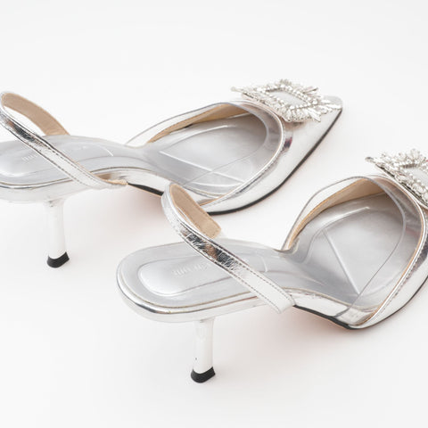 Kate Crystal Slingback Heels, Cuavan