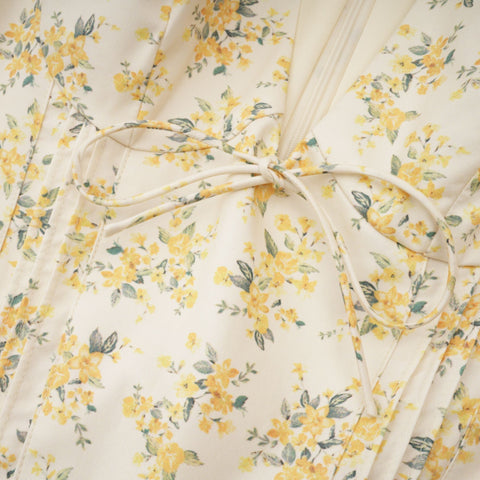 Floral-Print Pleated Mini Dress by Liane