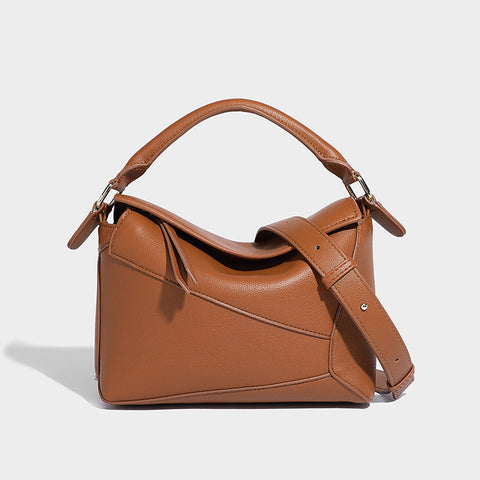 Aria Leather Satchel Bag, Cuavan