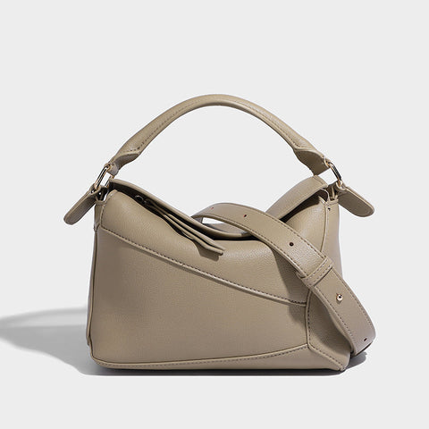 Aria Leather Satchel Bag, Cuavan