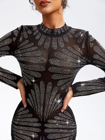 Sharla Mini Dress — Black