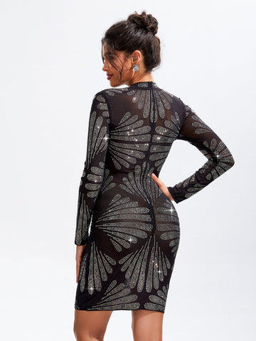 Sharla Mini Dress — Black