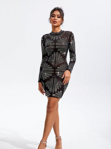 Sharla Mini Dress — Black