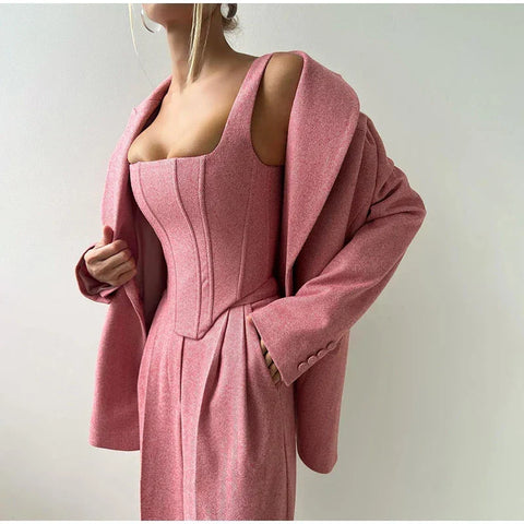 Aveline Blazer, Corset & Trouser 3-Piece Set