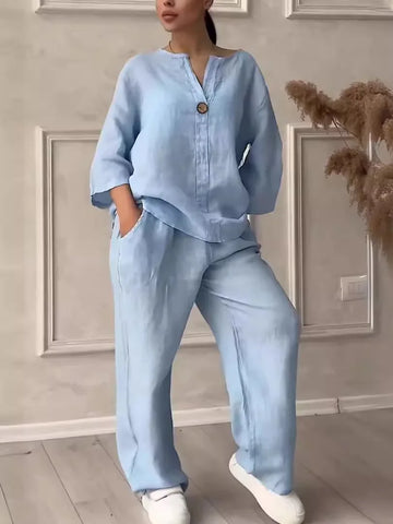 Valentina Premium Linen Set