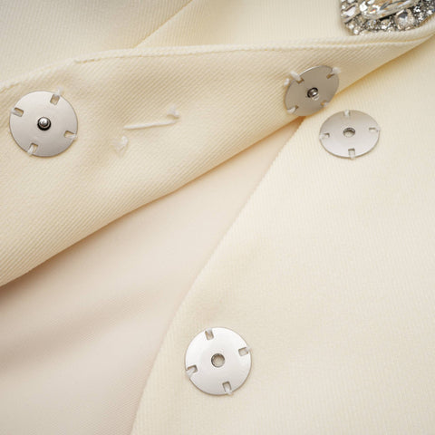 Iselin Crystal-Studded Jacket and Shorts Set
