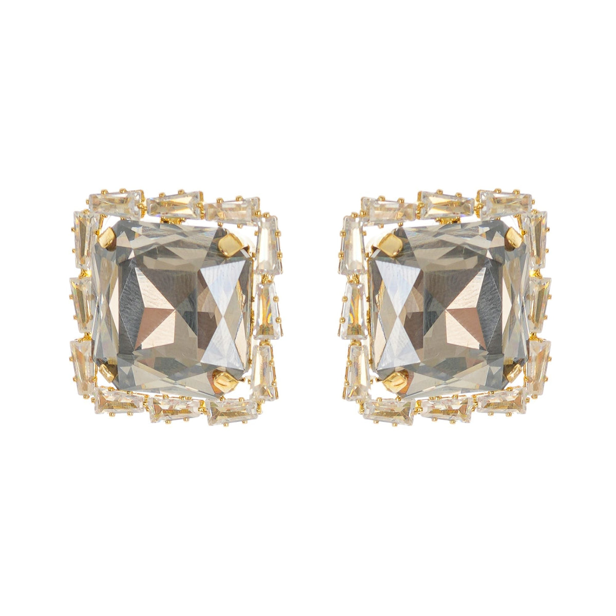 Embellished Square Earrings