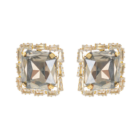 Embellished Square Earrings