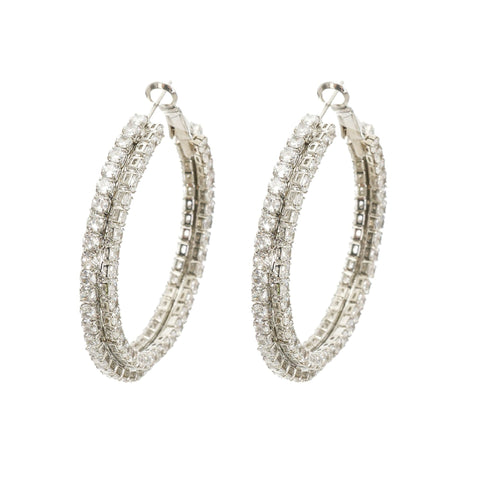 Crystal Circle Earrings