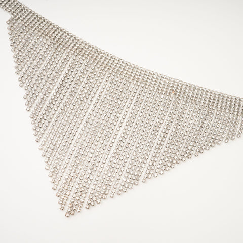 Natassia Fringed Crystal Necklace