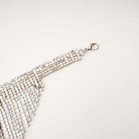 Natassia Fringed Crystal Necklace