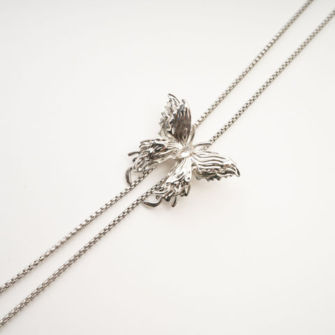 Priscille Butterfly Charm Necklace