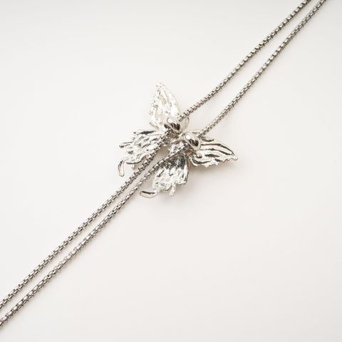 Priscille Butterfly Charm Necklace