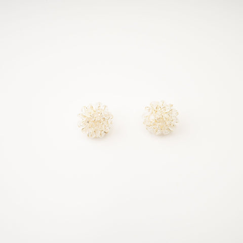 Beaded Flower Stud Earrings