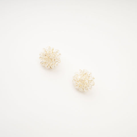 Beaded Flower Stud Earrings