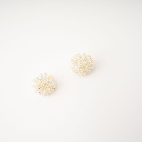 Beaded Flower Stud Earrings
