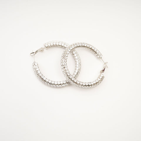 Crystal Circle Earrings