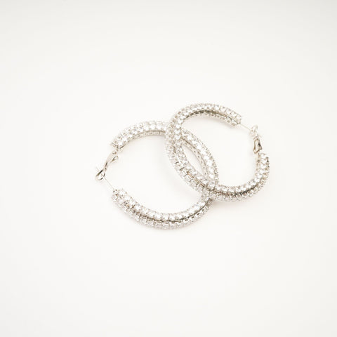 Crystal Circle Earrings