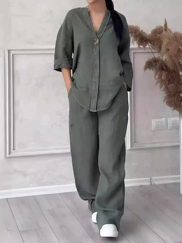 Valentina Premium Linen Set