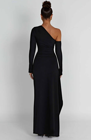 Abrielle Maxi Dress — Black, Cuavan