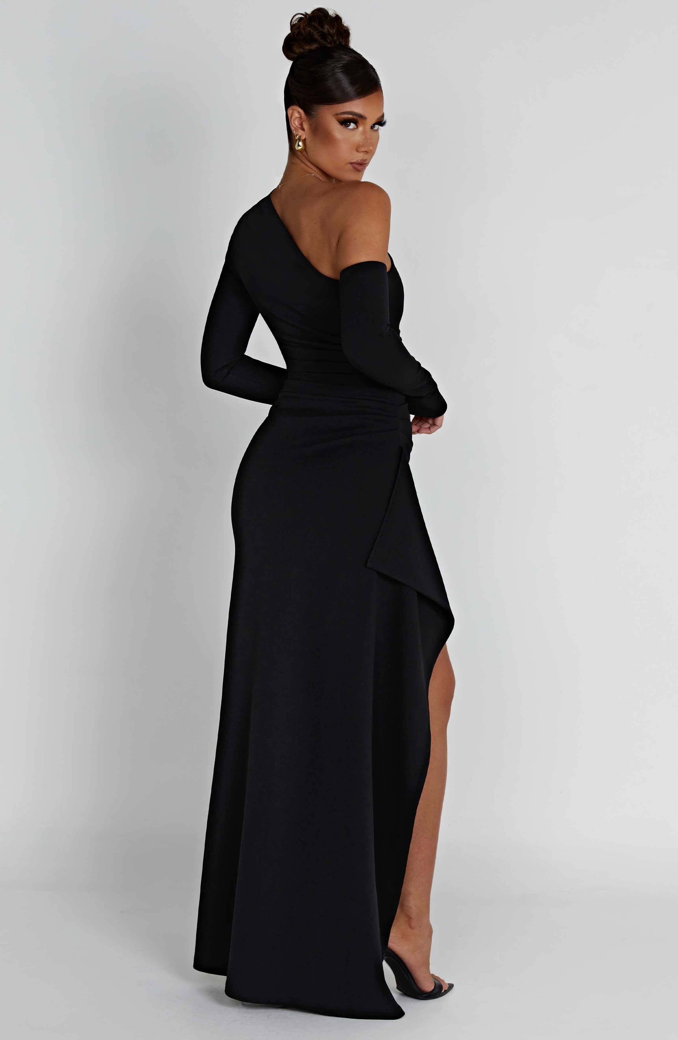 Abrielle Maxi Dress — Black, Cuavan