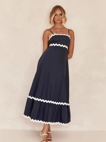 Spaghetti Strap Maxi Dress, Cuavan