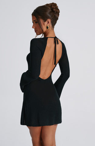 Adalee Mini Dress — Black, Cuavan