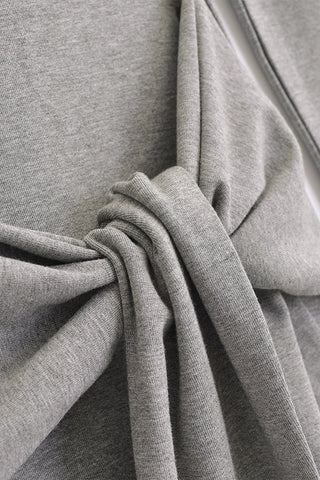 Tied Scoop Neck Long Sleeve Maxi Dress, Cuavan