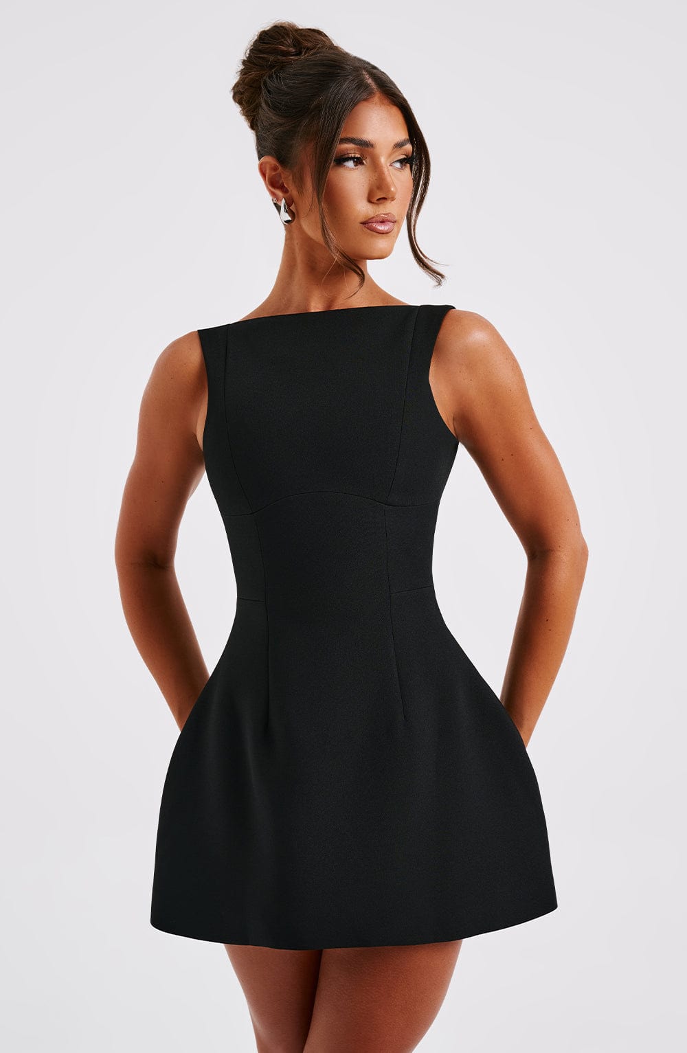 Alana Mini Dress — Black, Cuavan