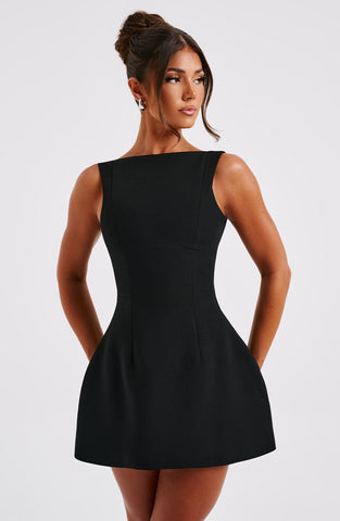 Alana Mini Dress — Black, Cuavan