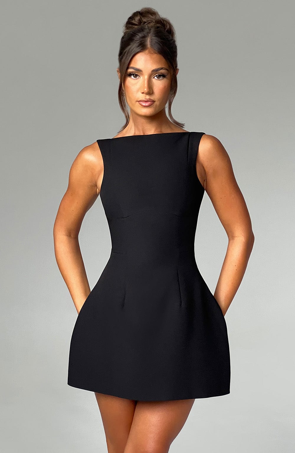 Alana Mini Dress — Black, Cuavan